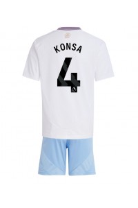 Aston Villa Ezri Konsa #4 Babytruitje Uit tenue Kind 2024-25 Korte Mouw (+ Korte broeken)